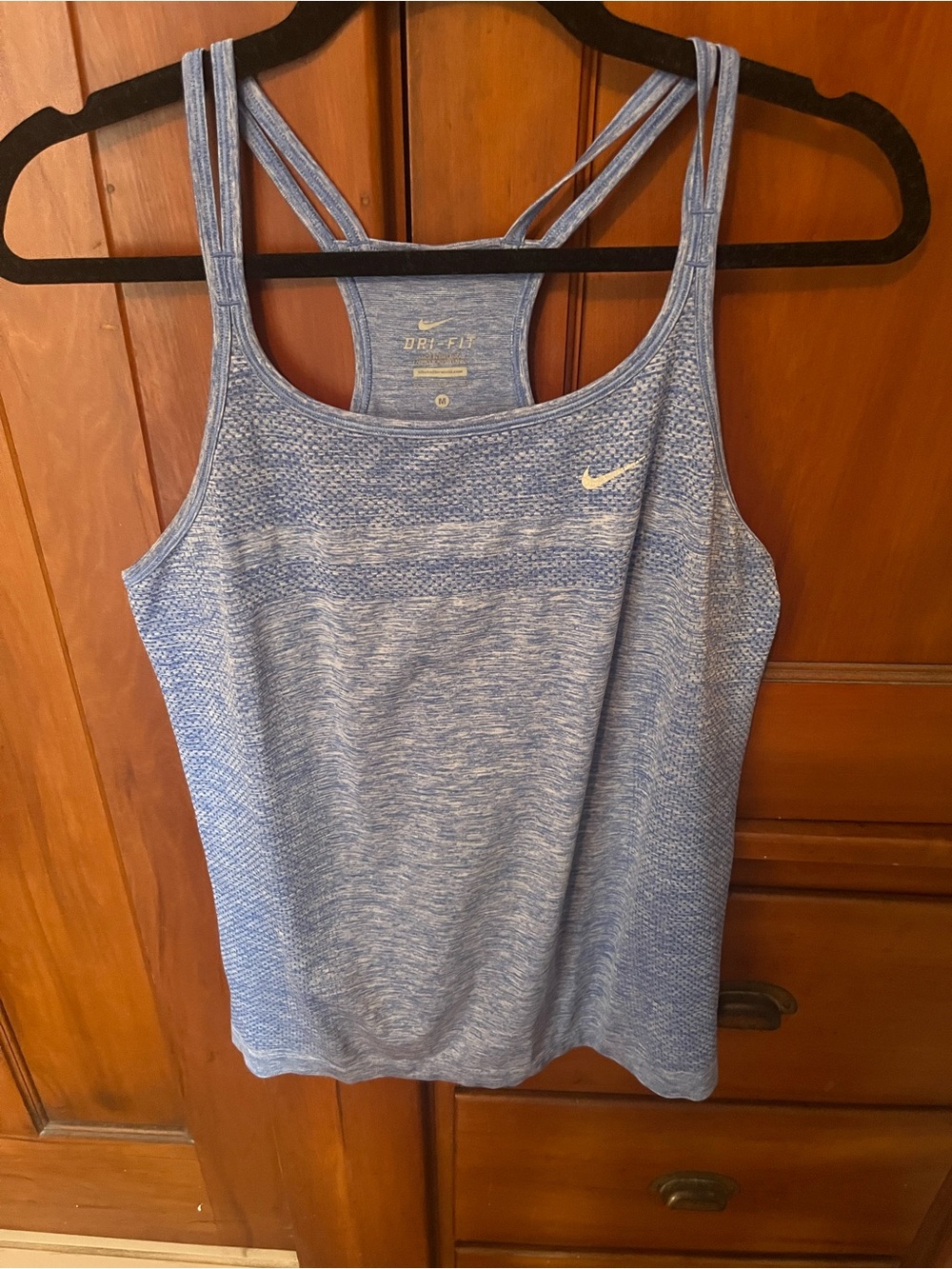 Nike Light Blue Heather Racerback Dri-FIT Tank
